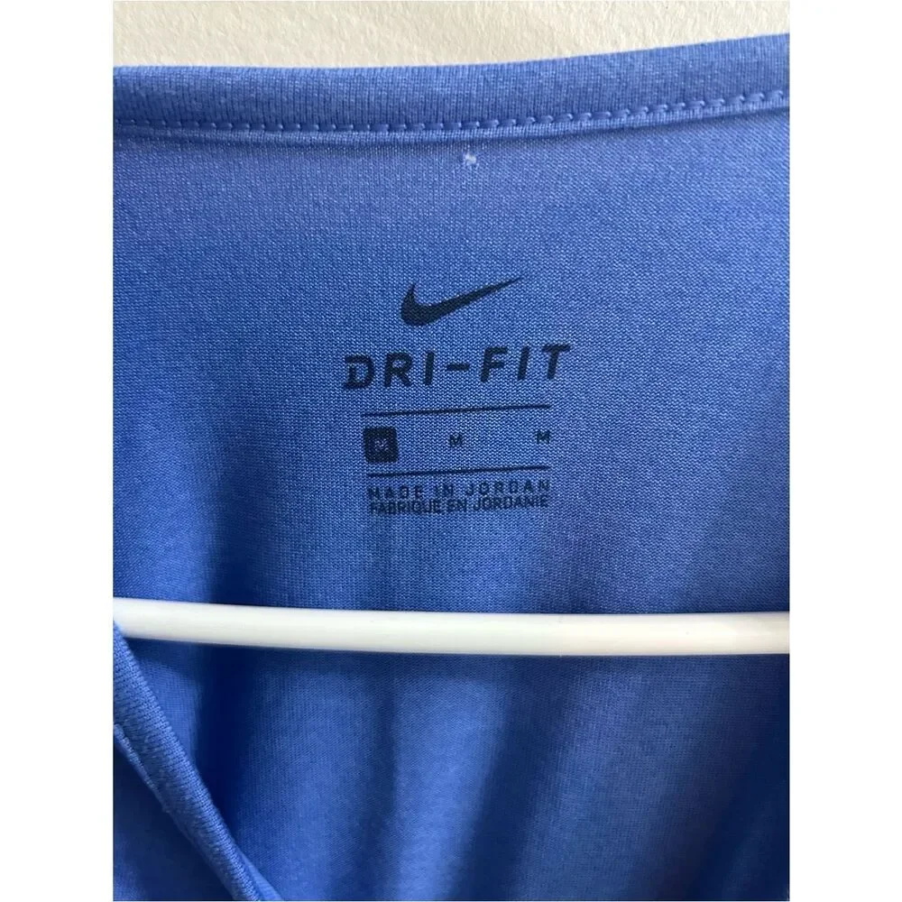 Nike Blue Dri-FIT Performance Tank with Black Logo